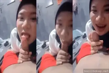 Hijab Binal Sepong Kontol Pacar Baru Mantap Indo